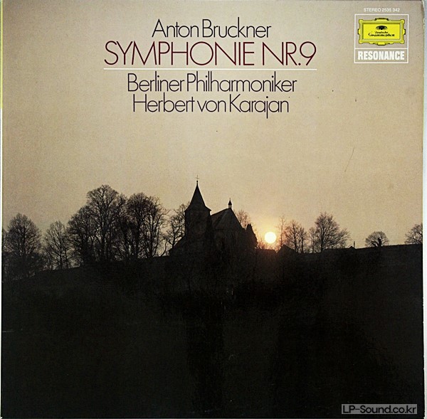 BRUCKNER SYMPHONIE NR. 9 BPO KARAJAN   DG 2535 342