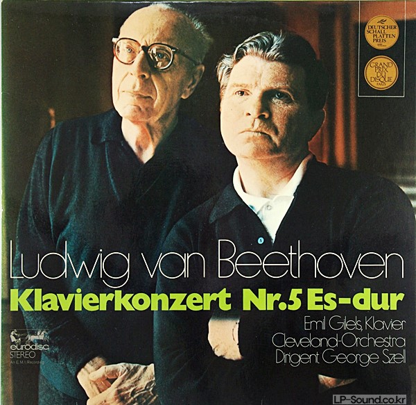 BEETHOVEN, KONZERT FUR KLAVIER UND ORCHESTER NR. 5  EMIL GILELS