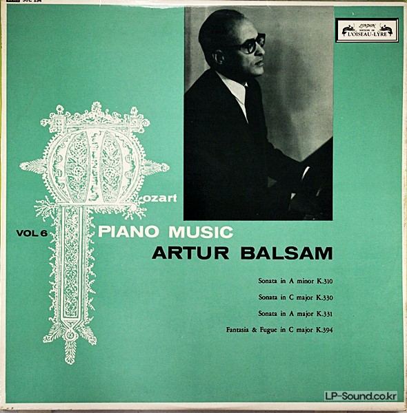 MOZART ARTUR BALSAM PIANO MUSIC VOL 6 SOL-254