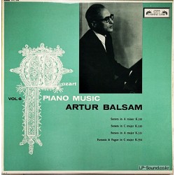 MOZART ARTUR BALSAM PIANO MUSIC VOL 6 SOL-254