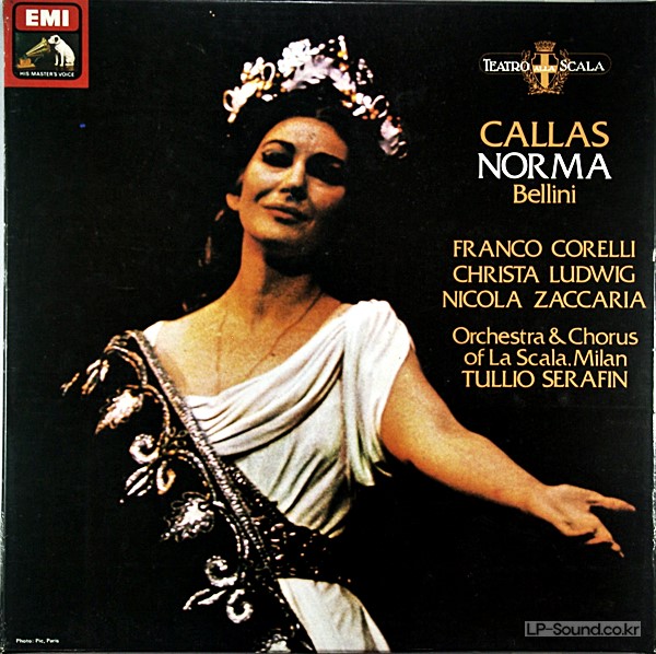 BELLINI NORMA MARIA CALLAS LA SCALA SERAFIN 3 LP BOX EMI SLS 5186
