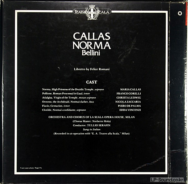 BELLINI NORMA MARIA CALLAS LA SCALA SERAFIN 3 LP BOX EMI SLS 5186