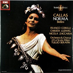 BELLINI NORMA MARIA CALLAS LA SCALA SERAFIN 3 LP BOX EMI SLS 5186